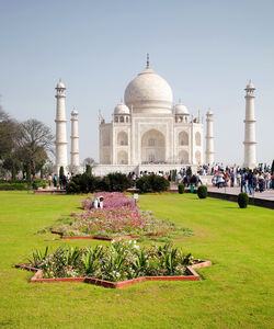 Tourists in park