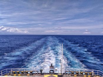 Panoramic view of sea against sky