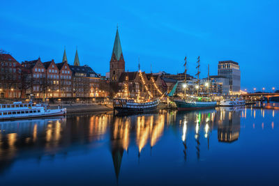 Martini pier in bremen , germany