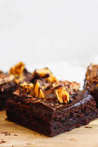 Close-up of chocolate cake