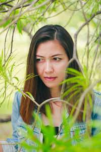 Portrait of a smiling young woman