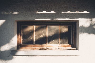 Window on wall of building