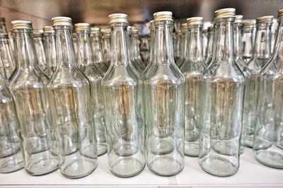 Full frame shot of jar on table