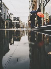 Reflection of buildings in canal