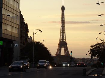 City at sunset