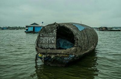 Boats in river