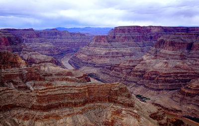 High angle view of mountain peak