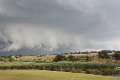 Scenic view of landscape against sky