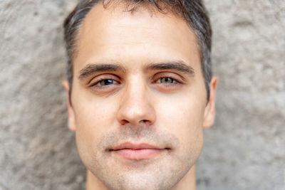 Close-up portrait of young man