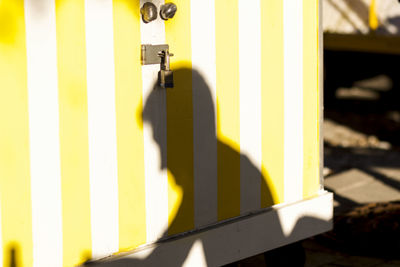 Close-up of yellow shadow