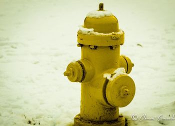 Close-up of fire hydrant against sky