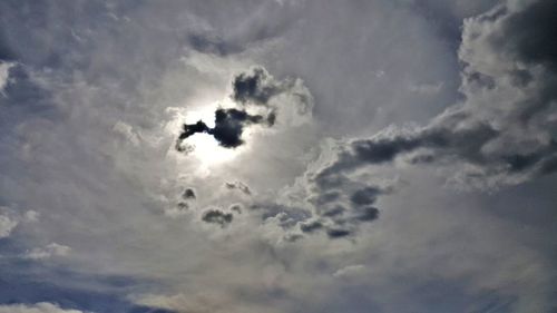 Low angle view of clouds in sky