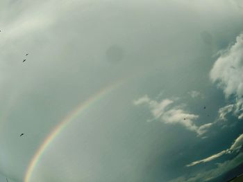 Low angle view of cloudy sky