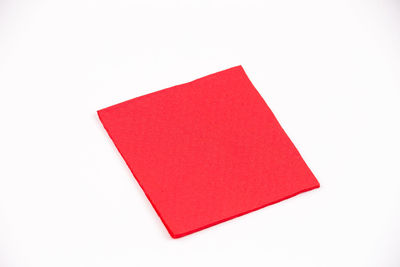 Close-up of open book against white background