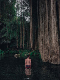 People in lake