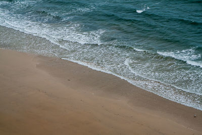 Aerial view of beach against sky