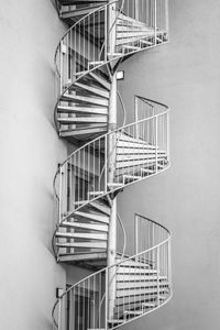 Spiral staircase of building