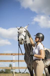 Man with horse