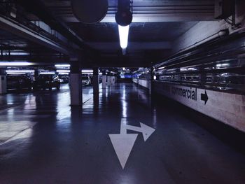 Empty subway station