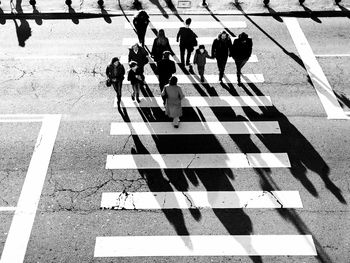 Shadow of people on floor