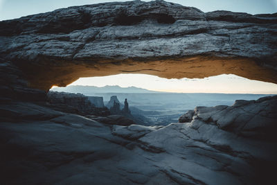 Mesa arch environment in utah