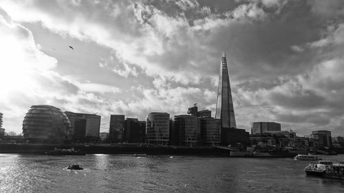 River with city in background