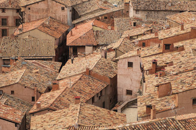 Aerial view of residential district