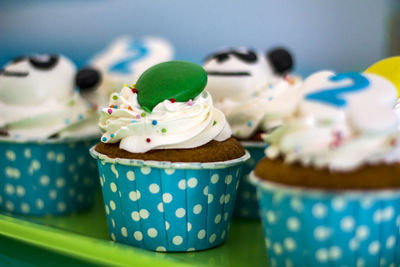 Tasty decorated cupcakes