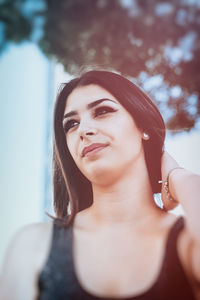 Portrait of a smiling young woman