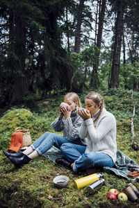 Two women in picknick