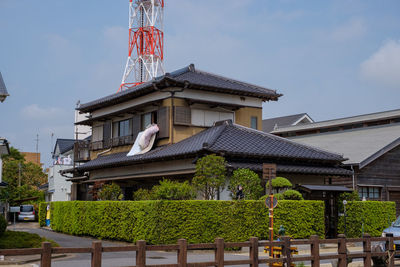 Low angle view of building against sky