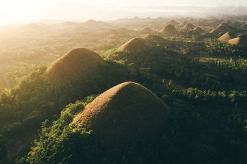 High angle view of landscape against sky