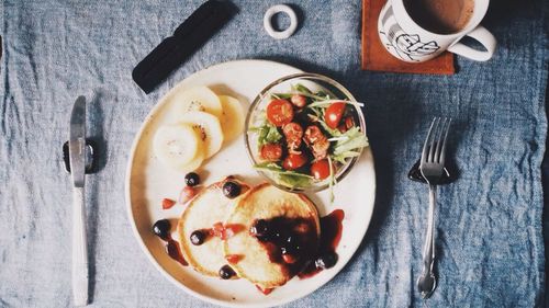Close-up of food in plate