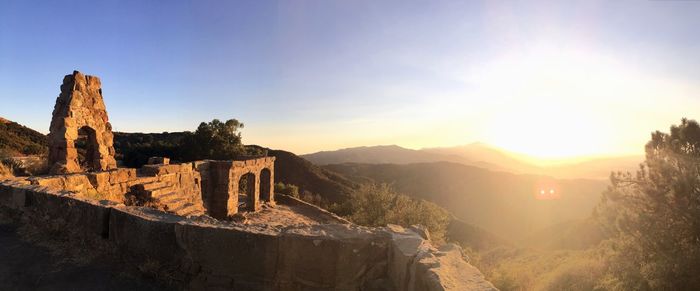 Old ruins against clear sky