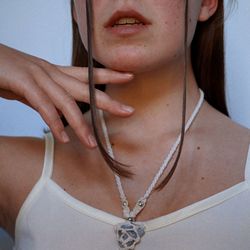 Close-up portrait of young woman