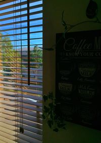 Close-up of window at home