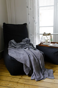 Chair on table at home