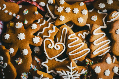 Close-up of gingerbread cookies