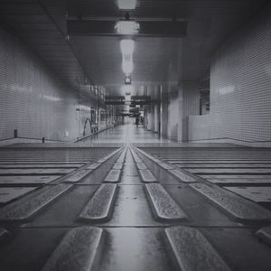 Illuminated underground walkway