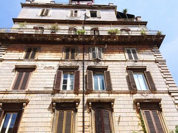 Low angle view of building against sky