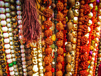 Close-up of multi colored for sale in market