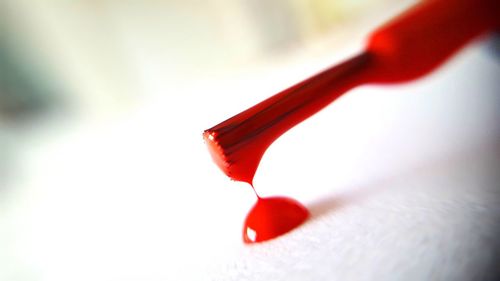 Close-up of red umbrella