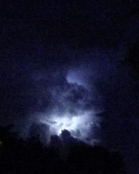 Low angle view of sky at night