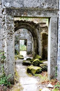 Entrance of old building
