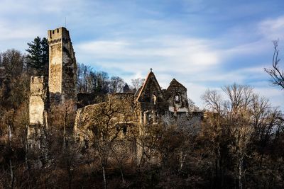 Panoramic view of old building against sky
