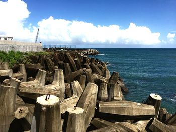 Scenic view of sea against sky