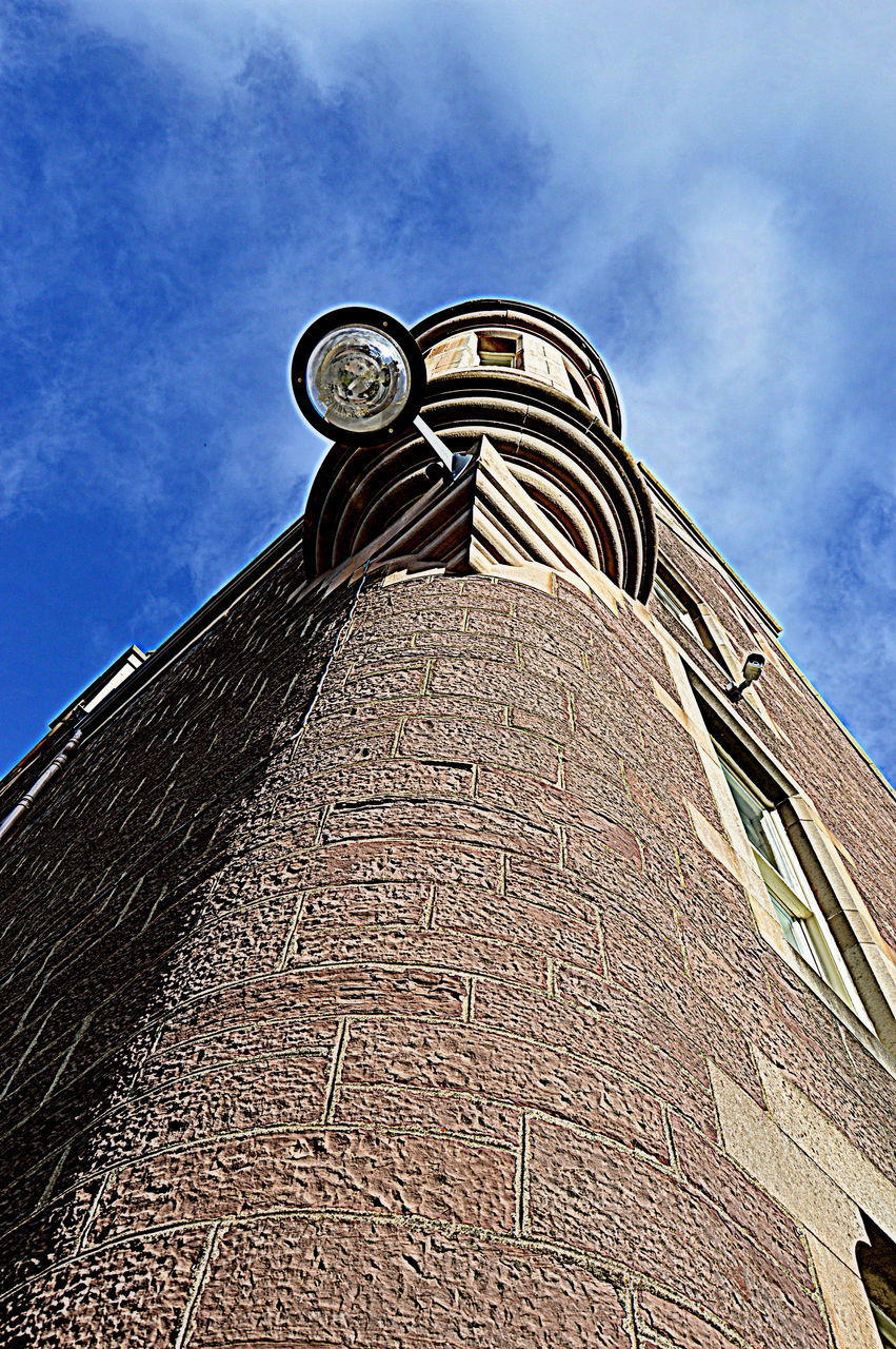 LOW ANGLE VIEW OF HISTORIC BUILDING