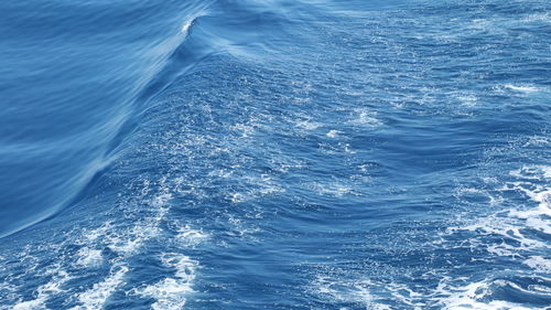 High angle view of sea