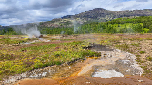 Scenic view of landscape against sky