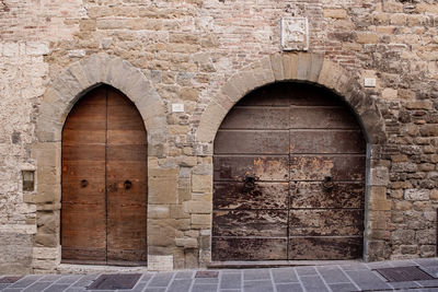 Entrance of historic building